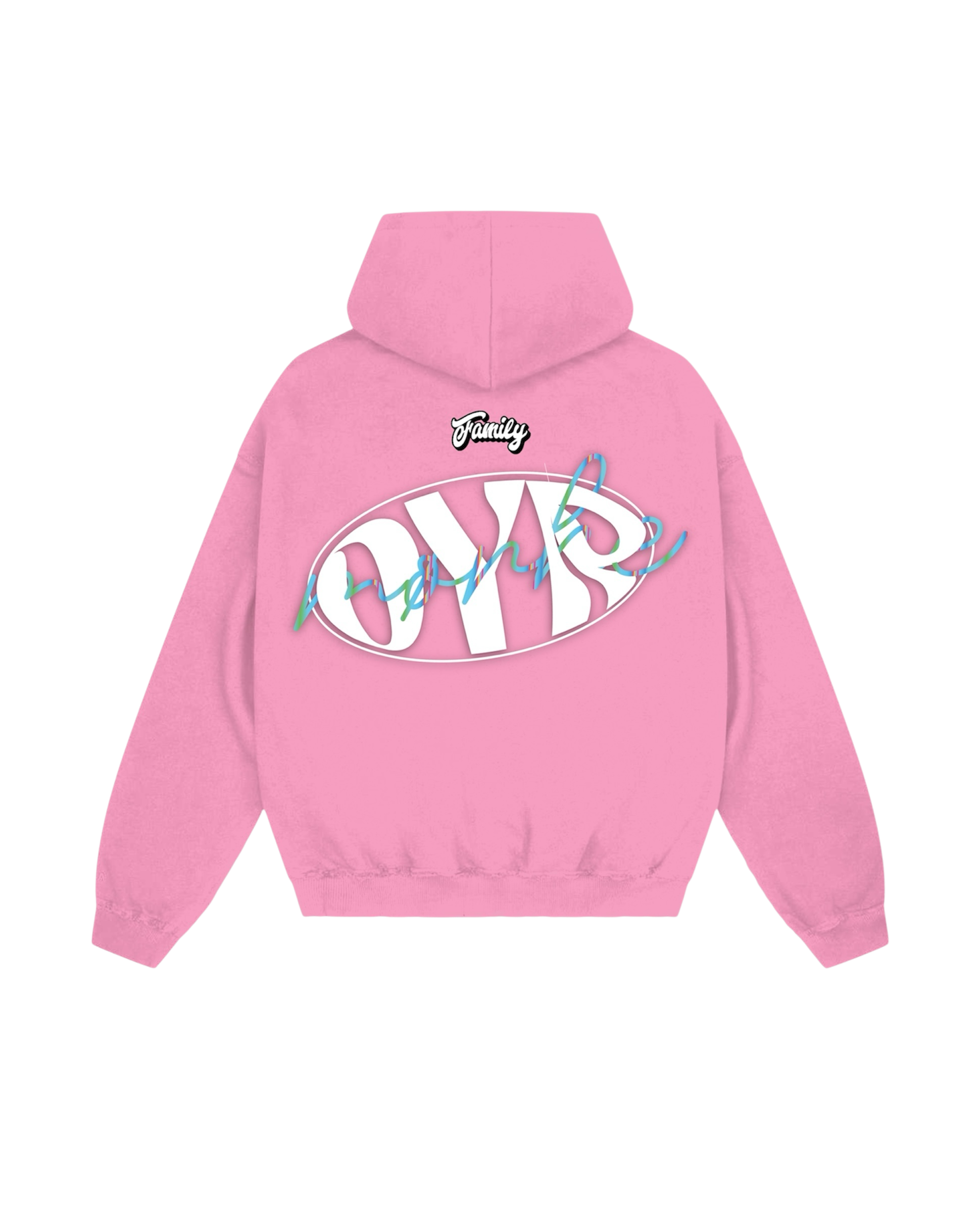 💗 Hoodie ØDYRGANG FAMILY – Sakura Pink Edition Reflective rear signature 🔦