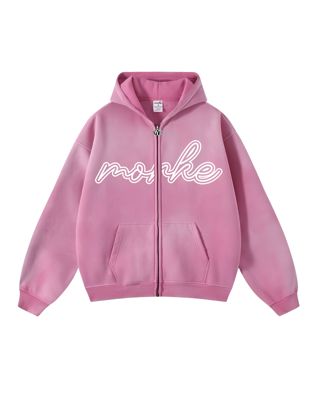 💗 Hoodie ØDYRGANG FAMILY – Sakura Pink Edition Reflective rear signature 🔦