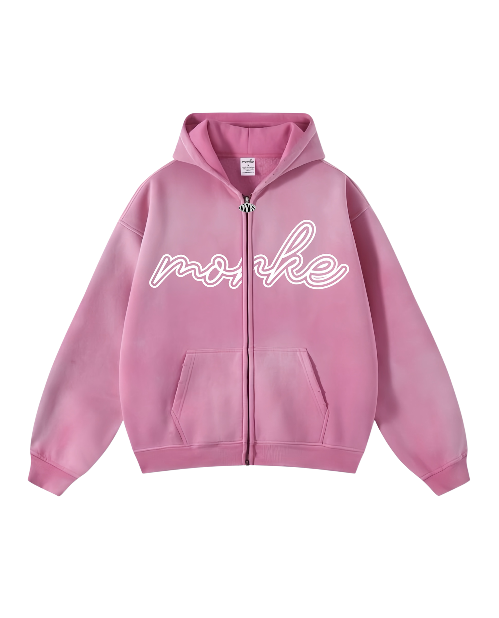 💗 Hoodie ØDYRGANG FAMILY – Sakura Pink Edition Reflective rear signature 🔦