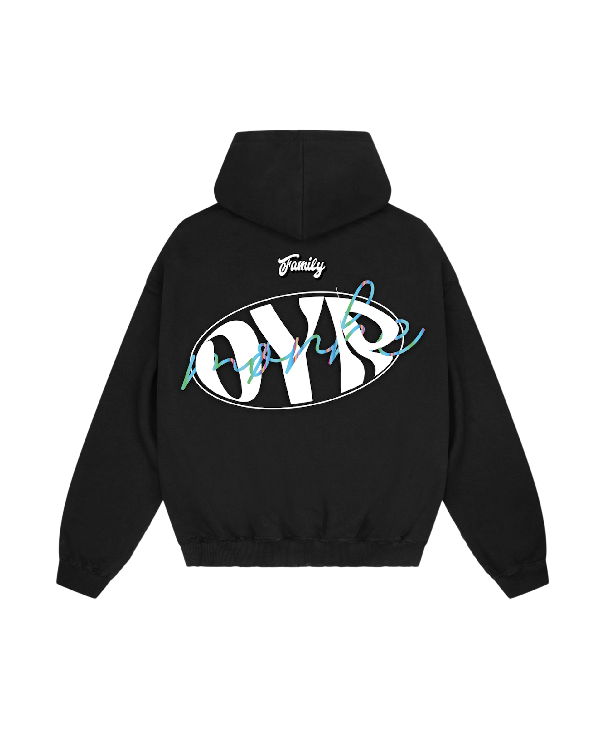 🖤 Hoodie ØDYRGANG FAMILY – Black Edition Reflective rear signature🔦